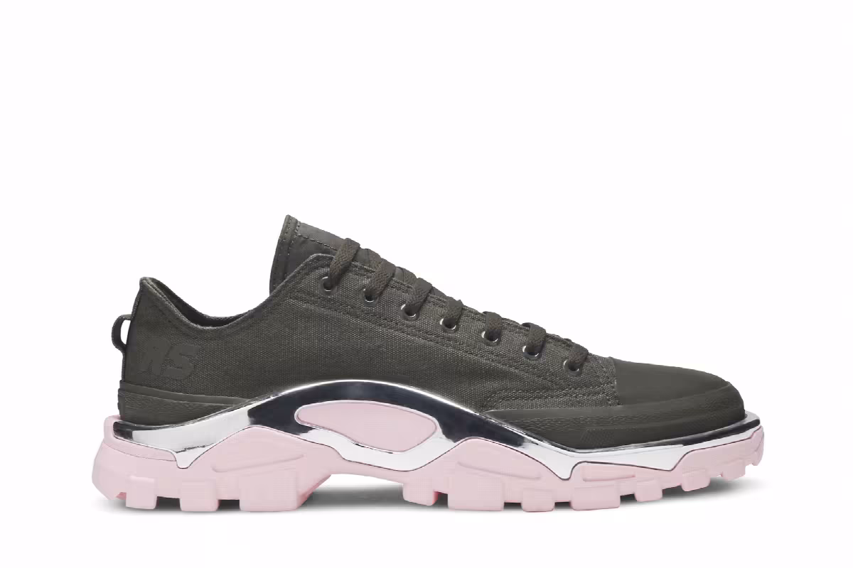 Raf Simons x adidas Detroit Runner Olive, view 2