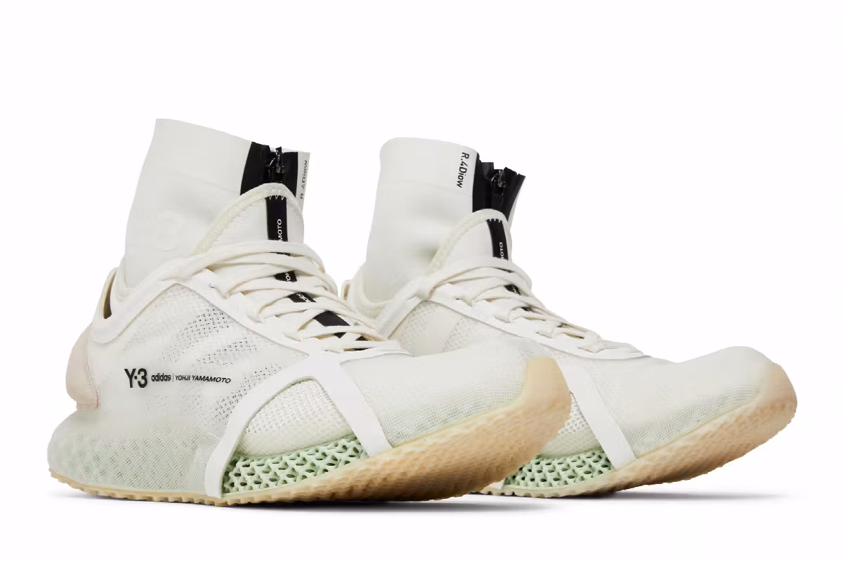 adidas Y-3 Runner 4D IOW Mid Core White, view 9