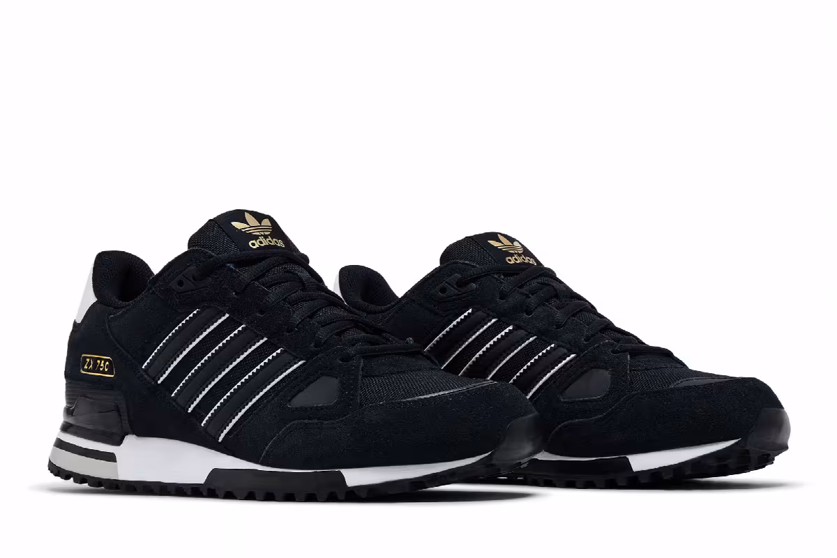 adidas ZX 750 Black White, view 9