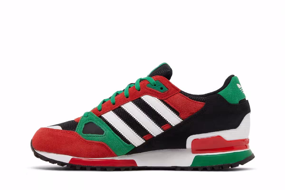 adidas ZX 750 Red Green, view 4