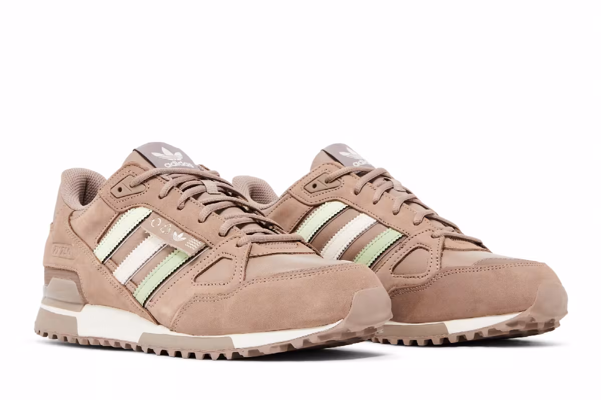 adidas ZX 750 Chalky Brown Almost Lime, view 9