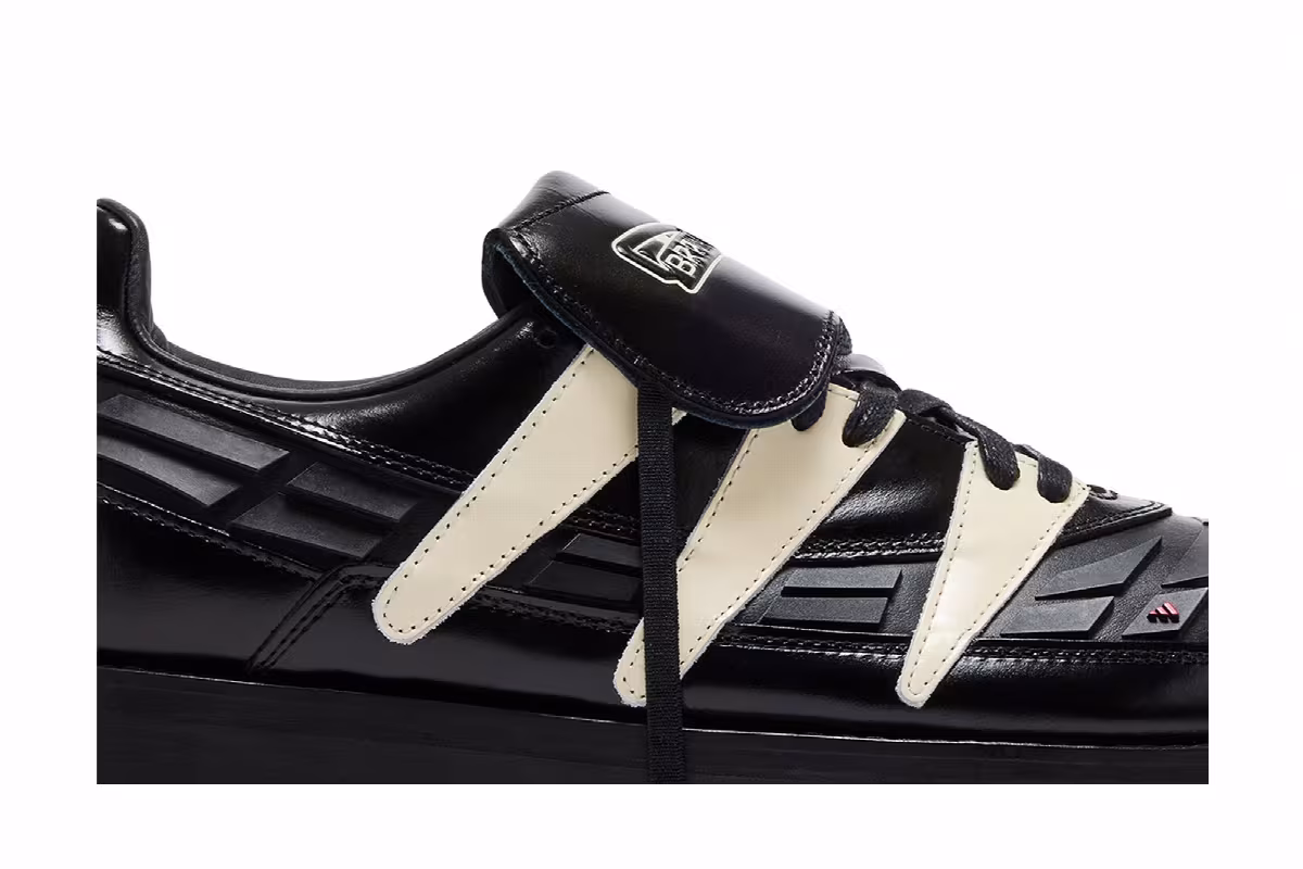 Brain Dead x adidas Predator Black White, view 3
