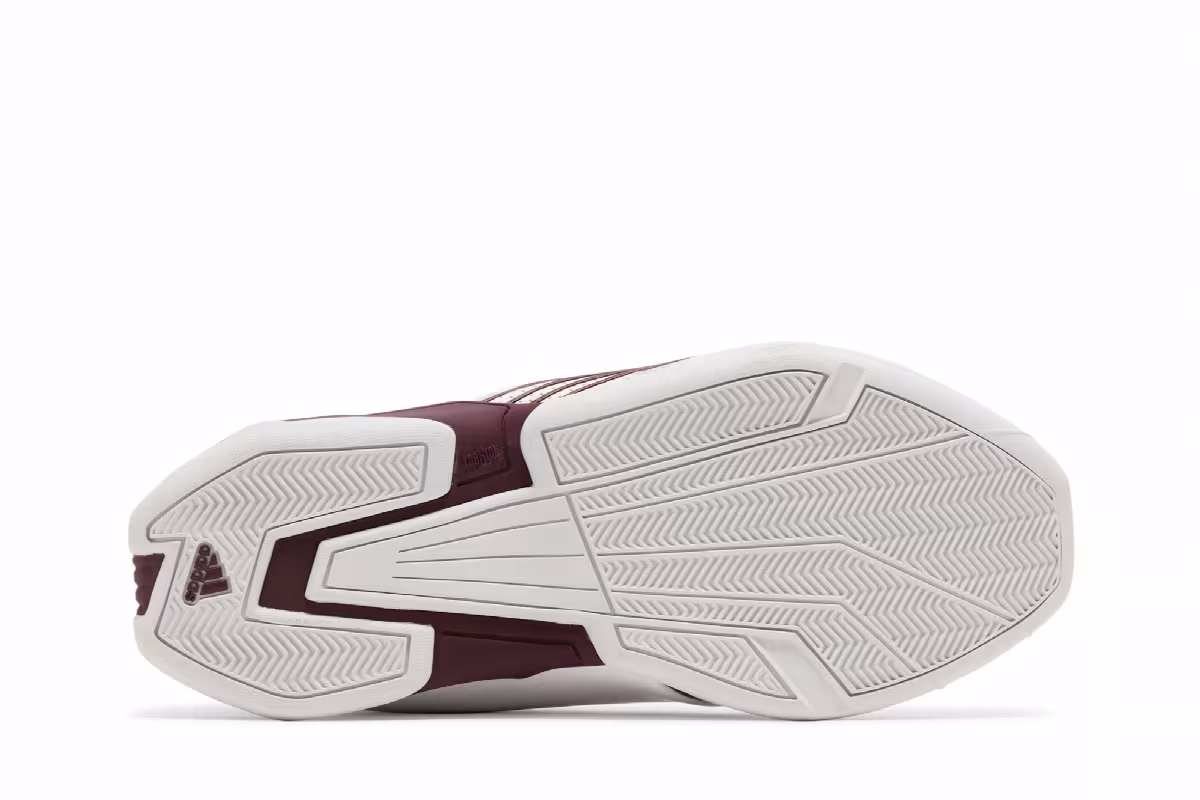 adidas T-Mac 2 Restomod White Maroon, view 5