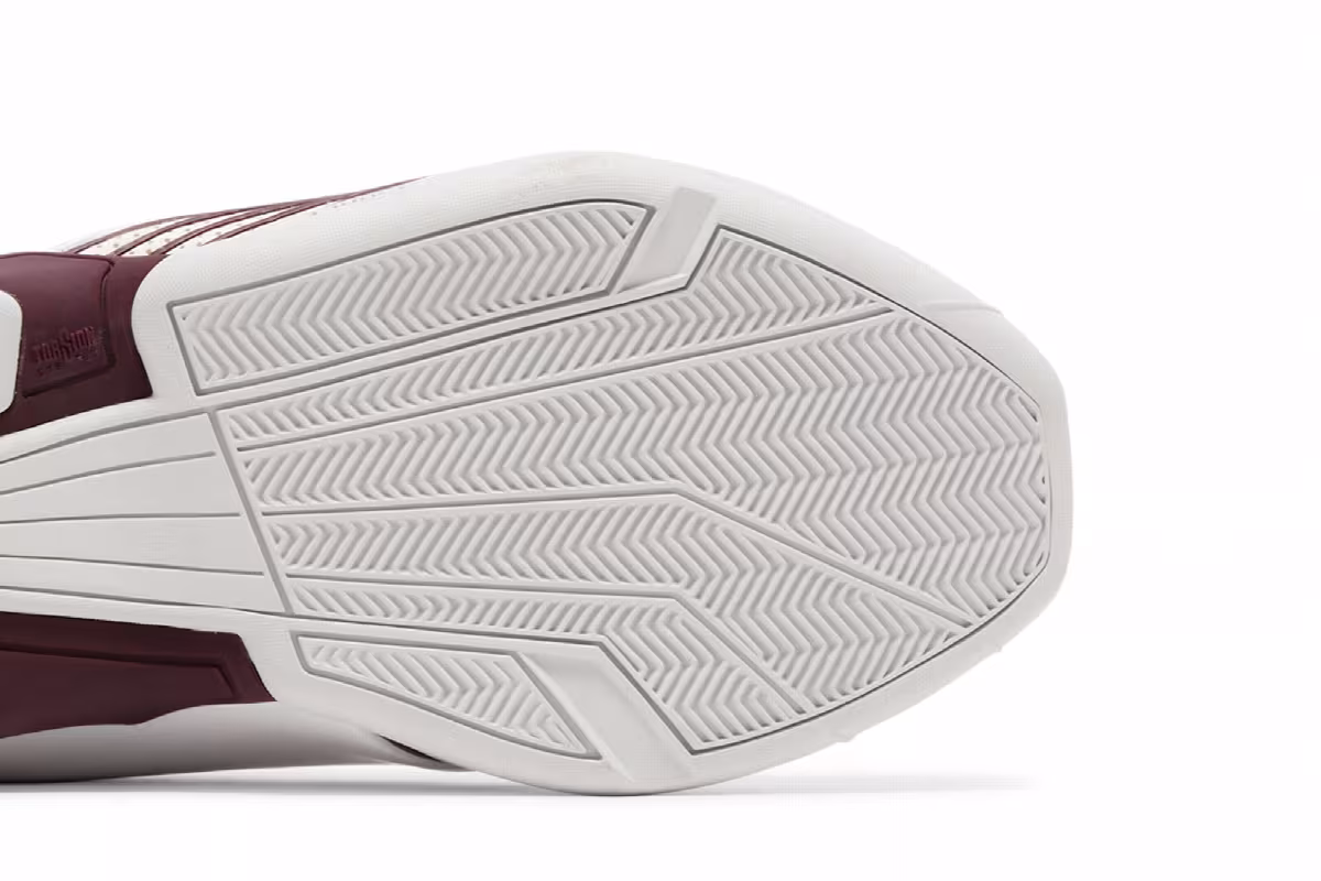 adidas T-Mac 2 Restomod White Maroon, view 6