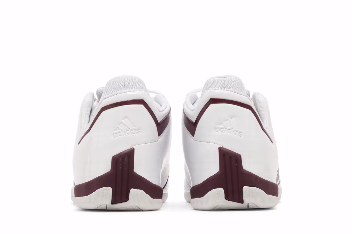 adidas T-Mac 2 Restomod White Maroon, view 7