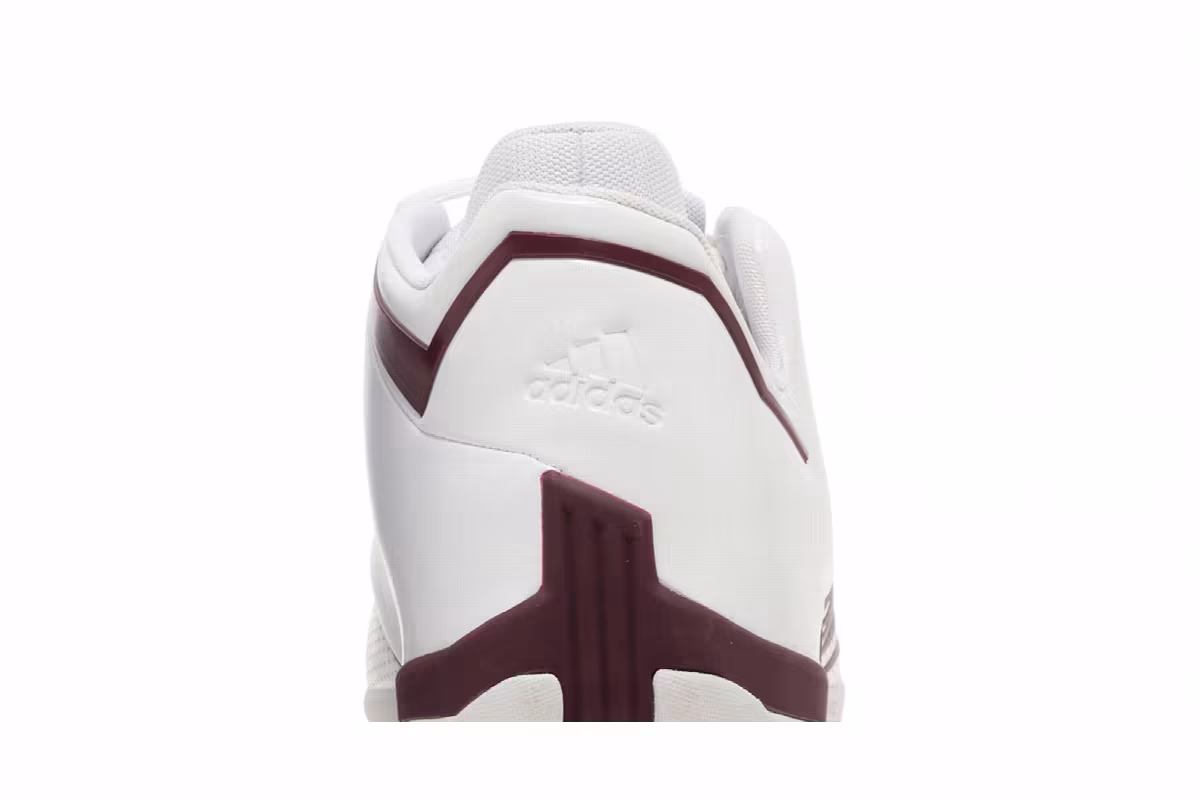 adidas T-Mac 2 Restomod White Maroon, view 8