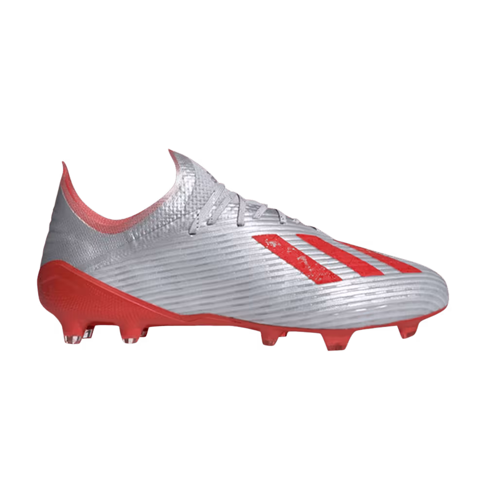 Adidas X 19+ FG Junior Silver Hi-Res Red