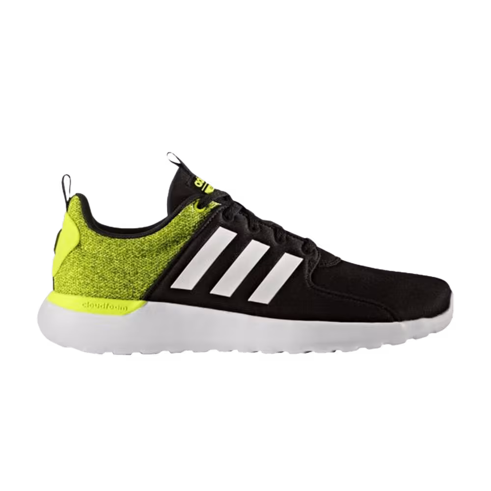 Adidas Cloudfoam Lite Racer Black Solar Yellow