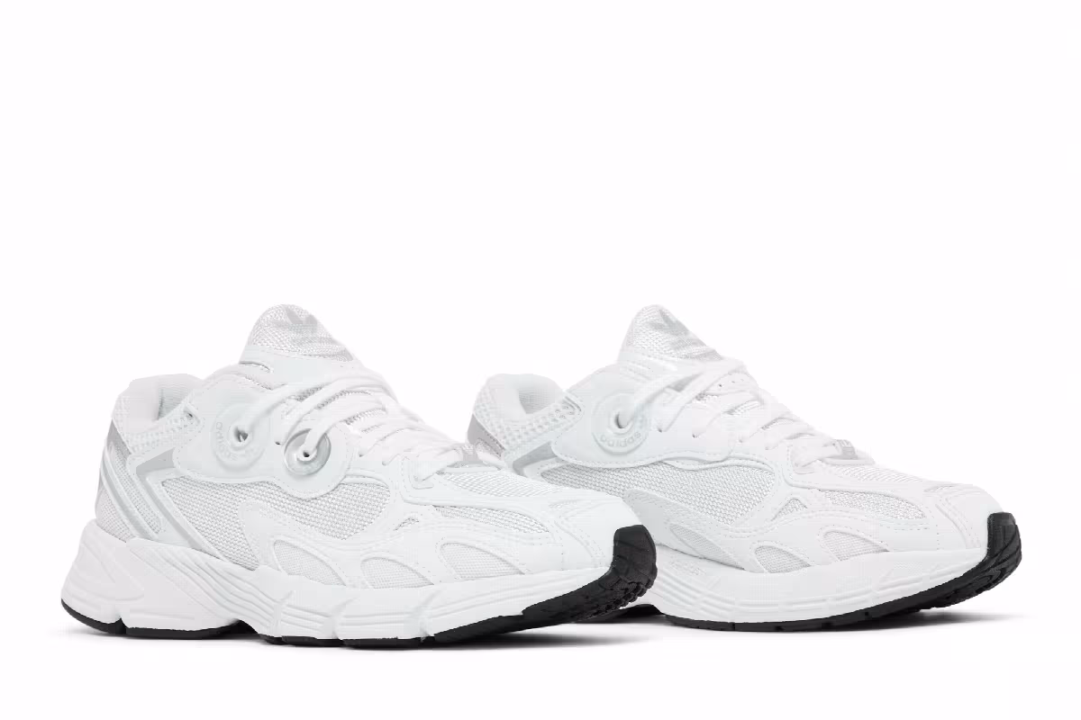 adidas Women's Astir White Silver Metallic, view 9