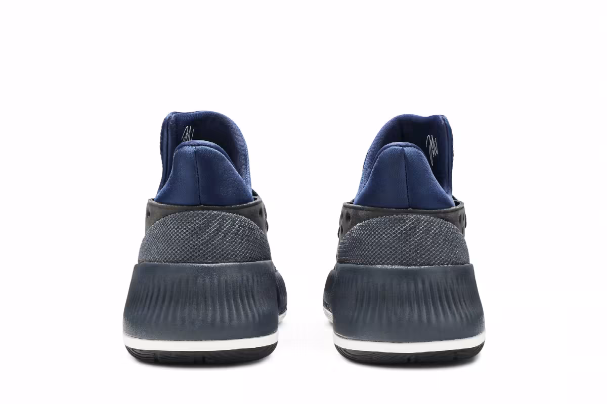 adidas D Lillard 3 J Utility Black Mystery Blue, view 7