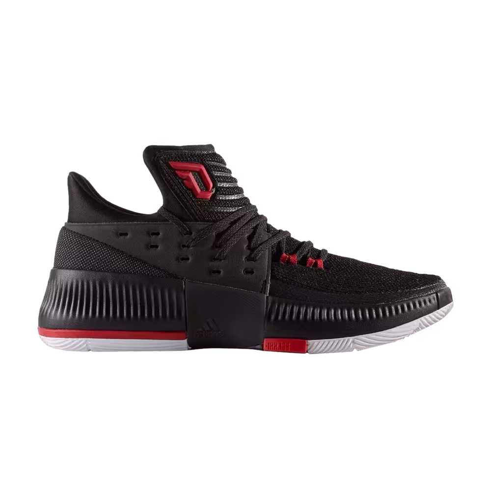 Adidas D Lillard 3 Black Scarlet