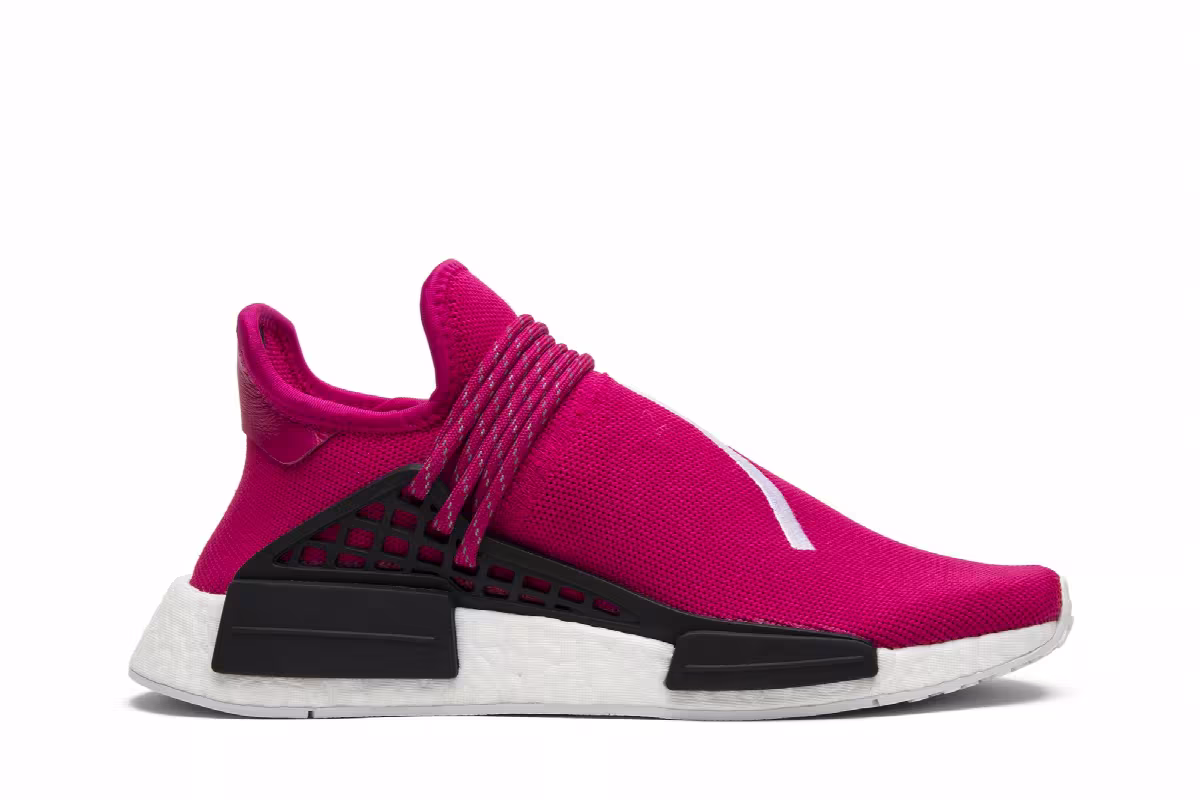 Pharrell x adidas NMD Human Race Shock Pink, view 2