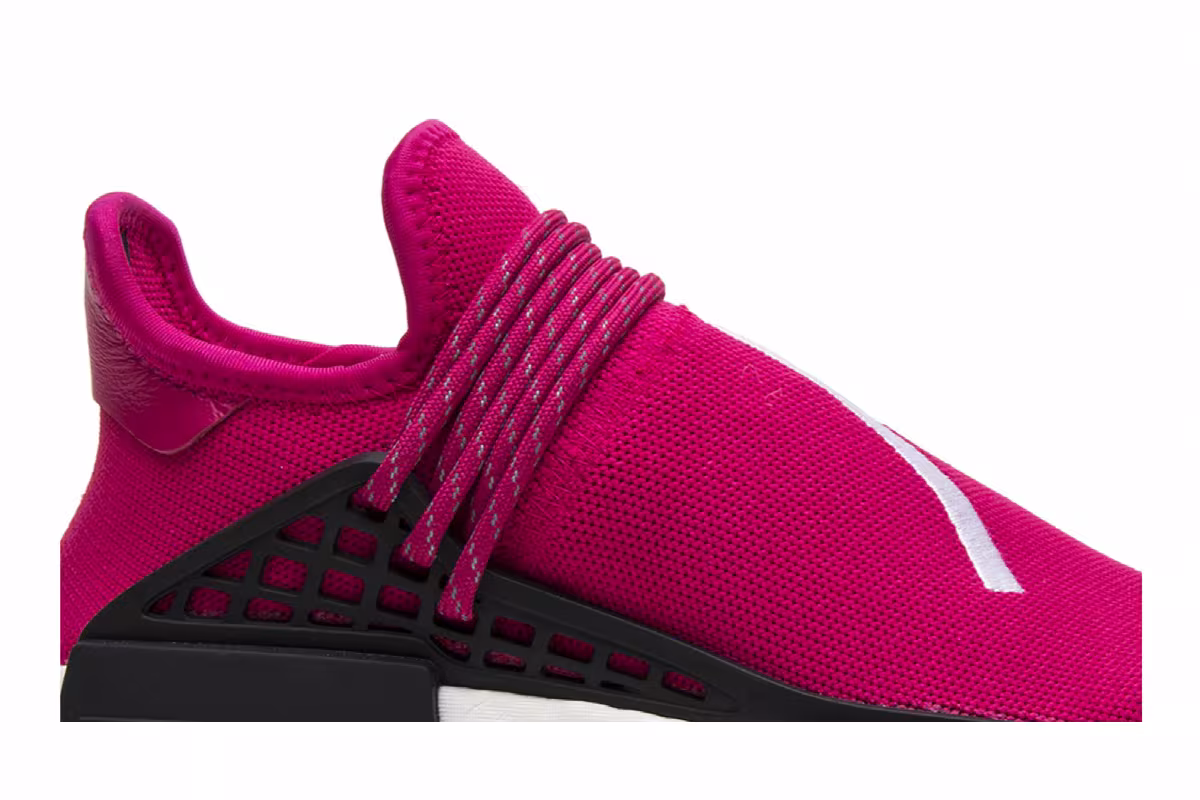Pharrell x adidas NMD Human Race Shock Pink, view 3