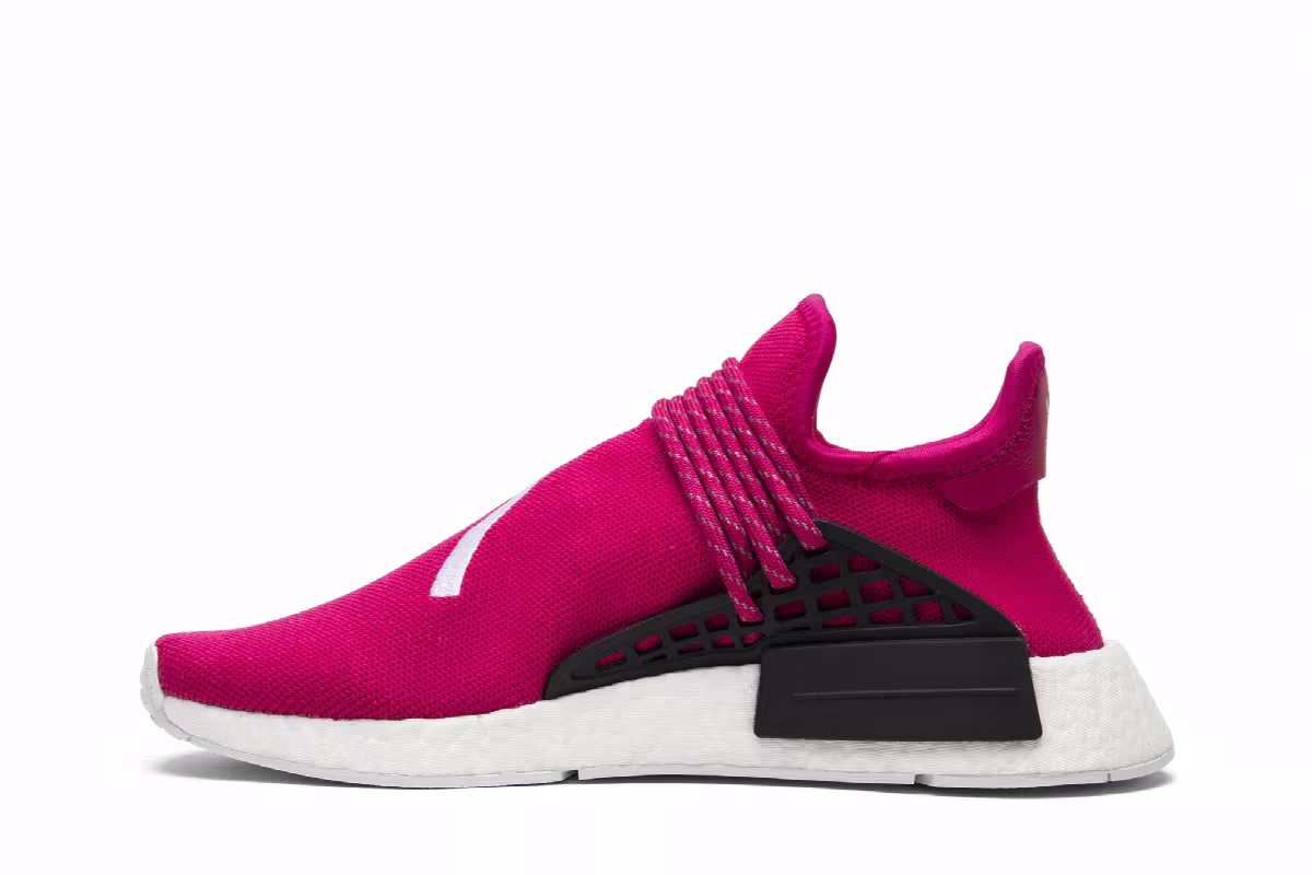 Pharrell x adidas NMD Human Race Shock Pink, view 4
