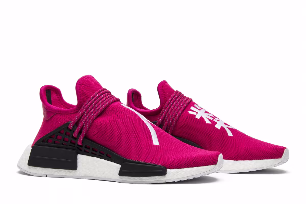 Pharrell x adidas NMD Human Race Shock Pink, view 9