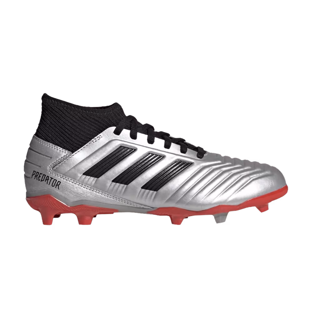 Adidas Predator 19.3 FG J Silver Metallic Red