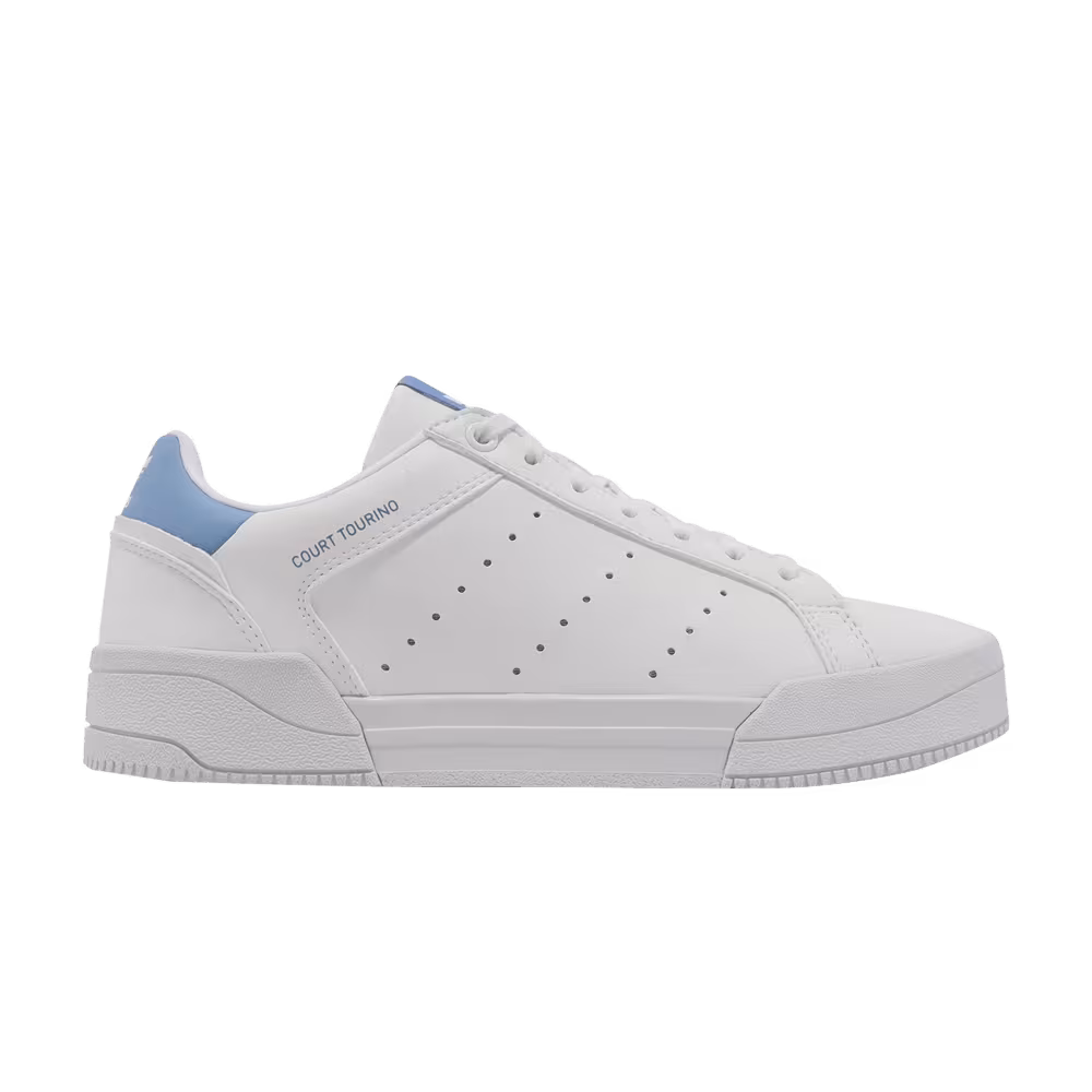 Adidas Court Tourino J White Light Blue