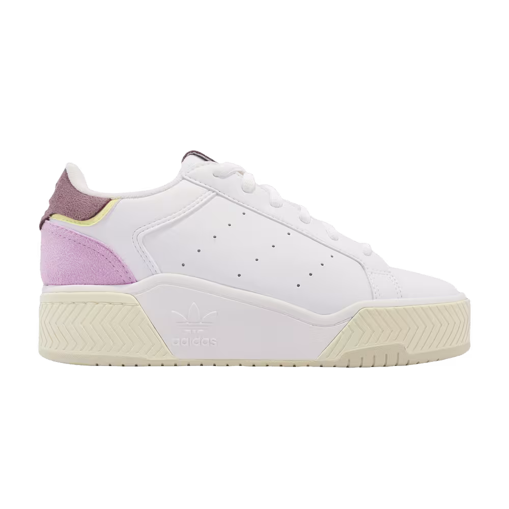 adidas Women's Court Tourino Bold White Bliss Lilac