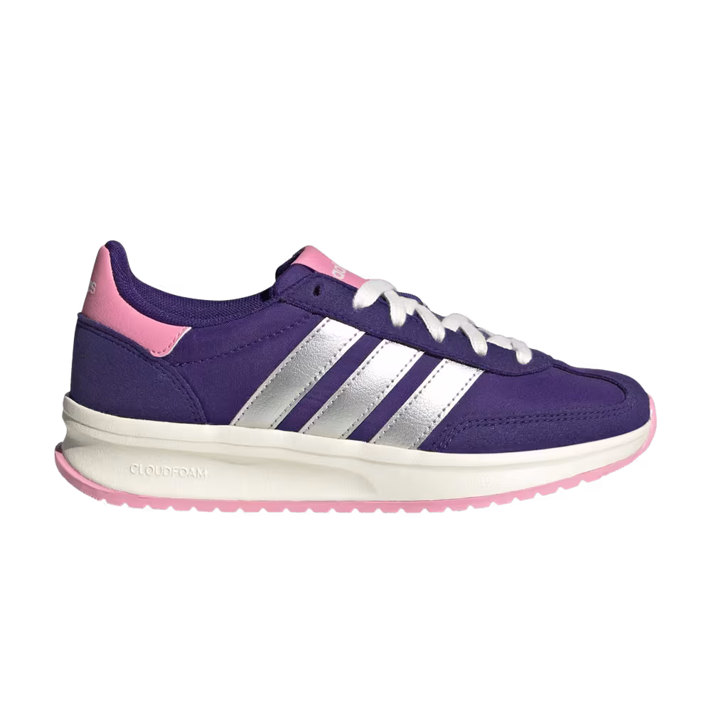 adidas Run 70s 2.0 Big Kid Collegiate Purple Silver Metallic