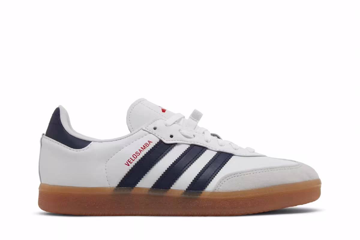 adidas Velosamba White Navy Scarlet, view 2