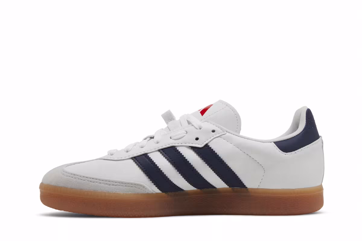 adidas Velosamba White Navy Scarlet, view 4