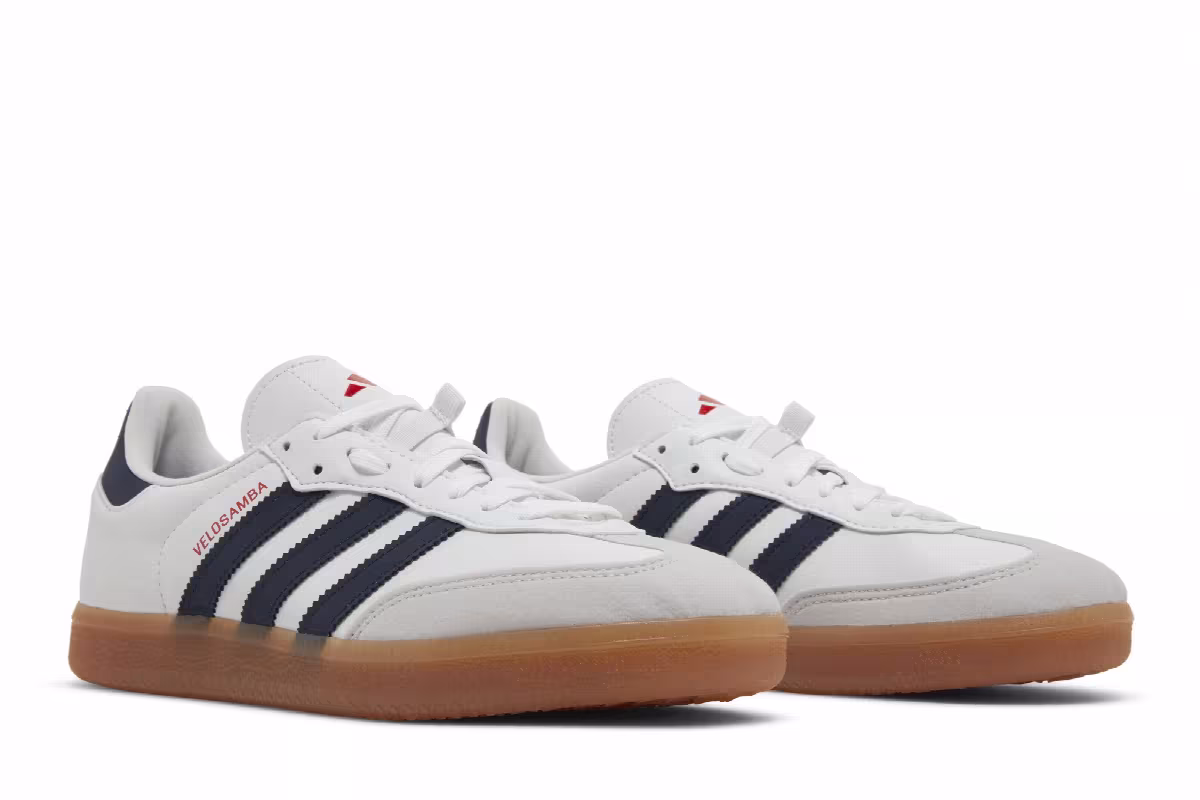 adidas Velosamba White Navy Scarlet, view 9