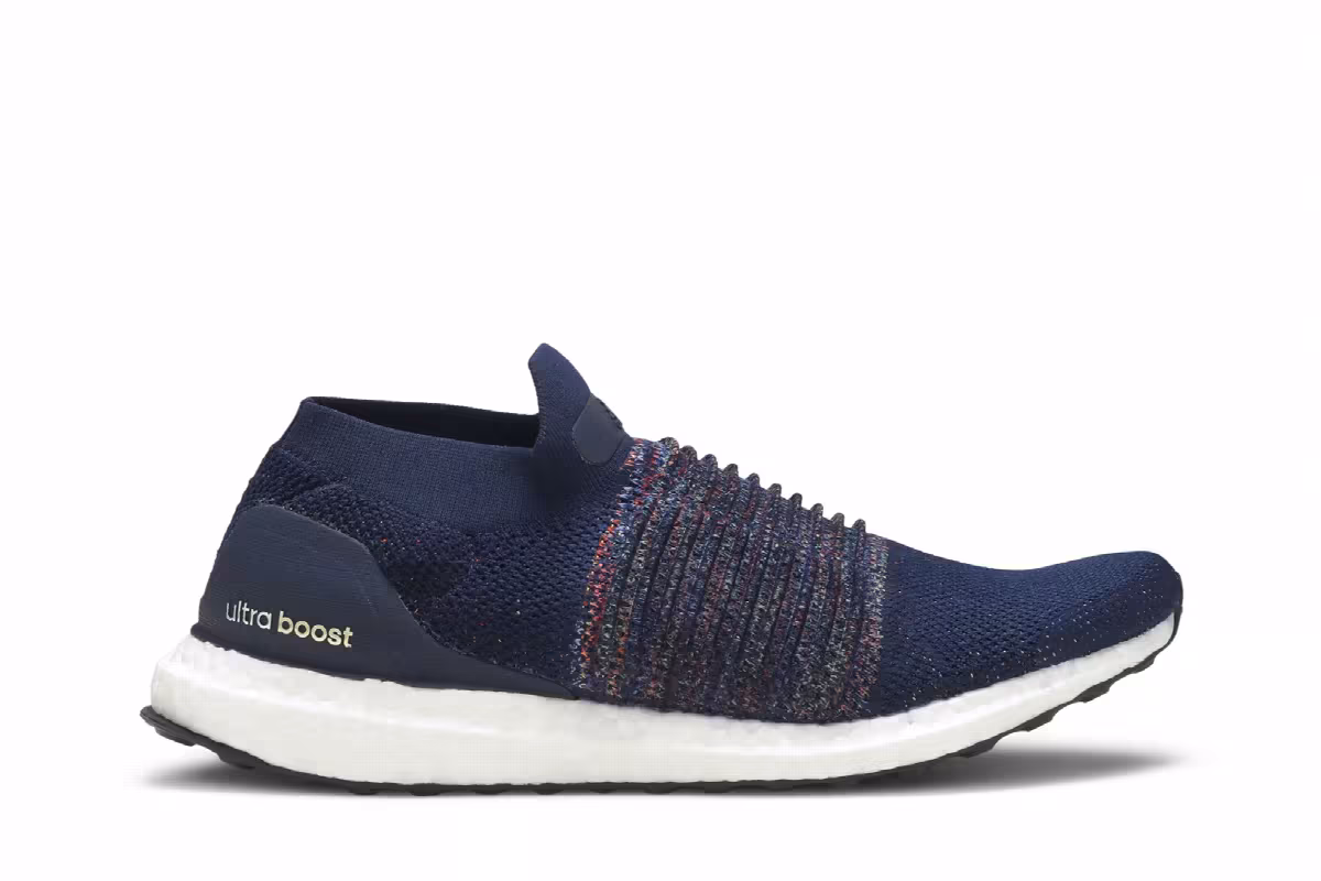 Adidas UltraBoost Laceless Collegiate Navy, view 2