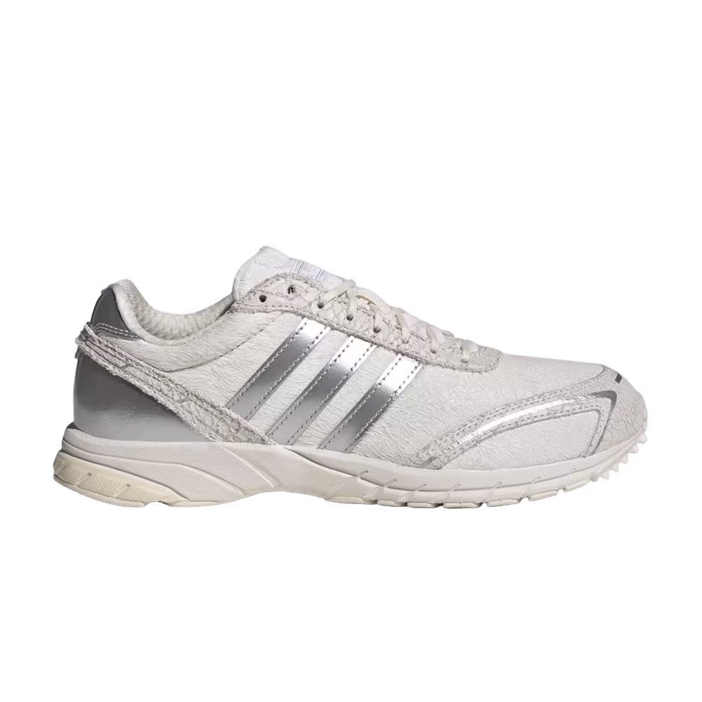 adidas Women's Adizero Adios OG Off White Silver Metallic