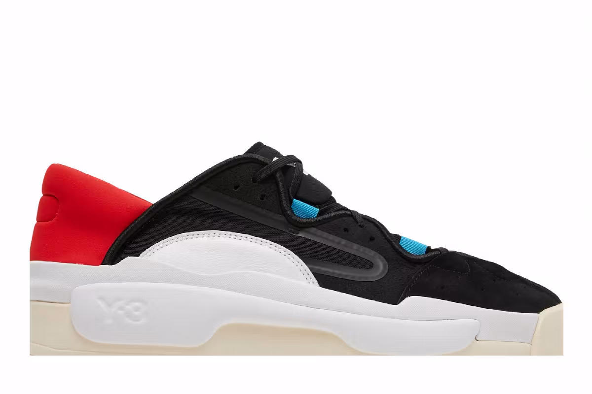 Adidas Y-3 Hokori 2 Black Red, view 3