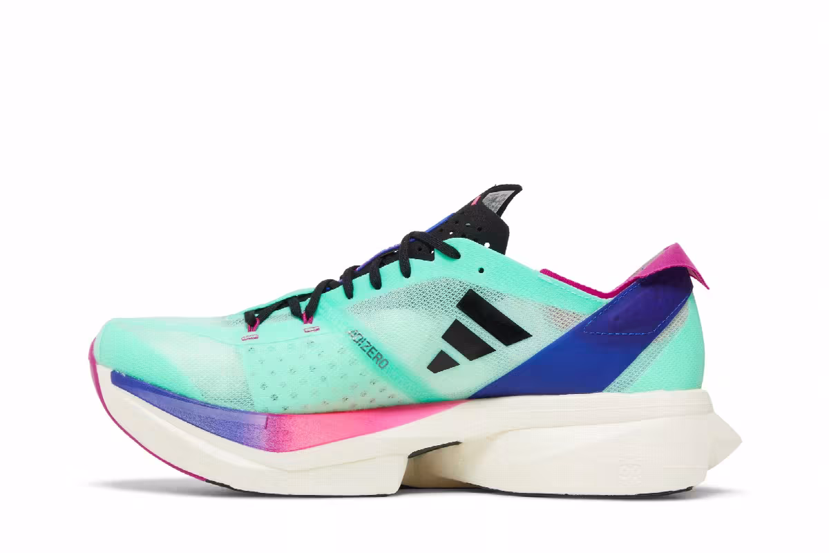 adidas Adizero Adios Pro 3 Pulse Mint Lucid Blue, view 4