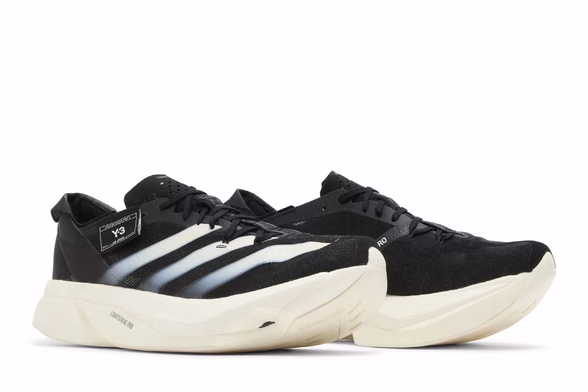 adidas Y-3 Adizero Adios Pro 3 Black Off White, view 9