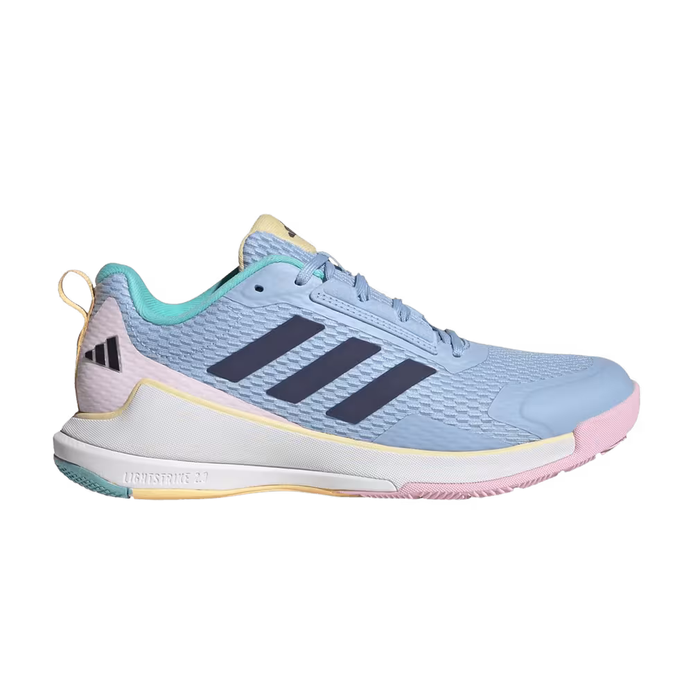 Adidas Women's Novaflight 2 Indoor Glow Blue shadow Navy