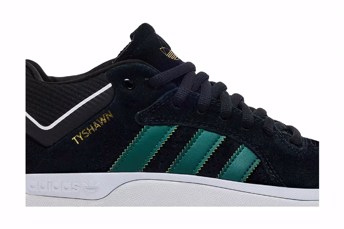 adidas Tyshawn Black Collegiate Green, view 3