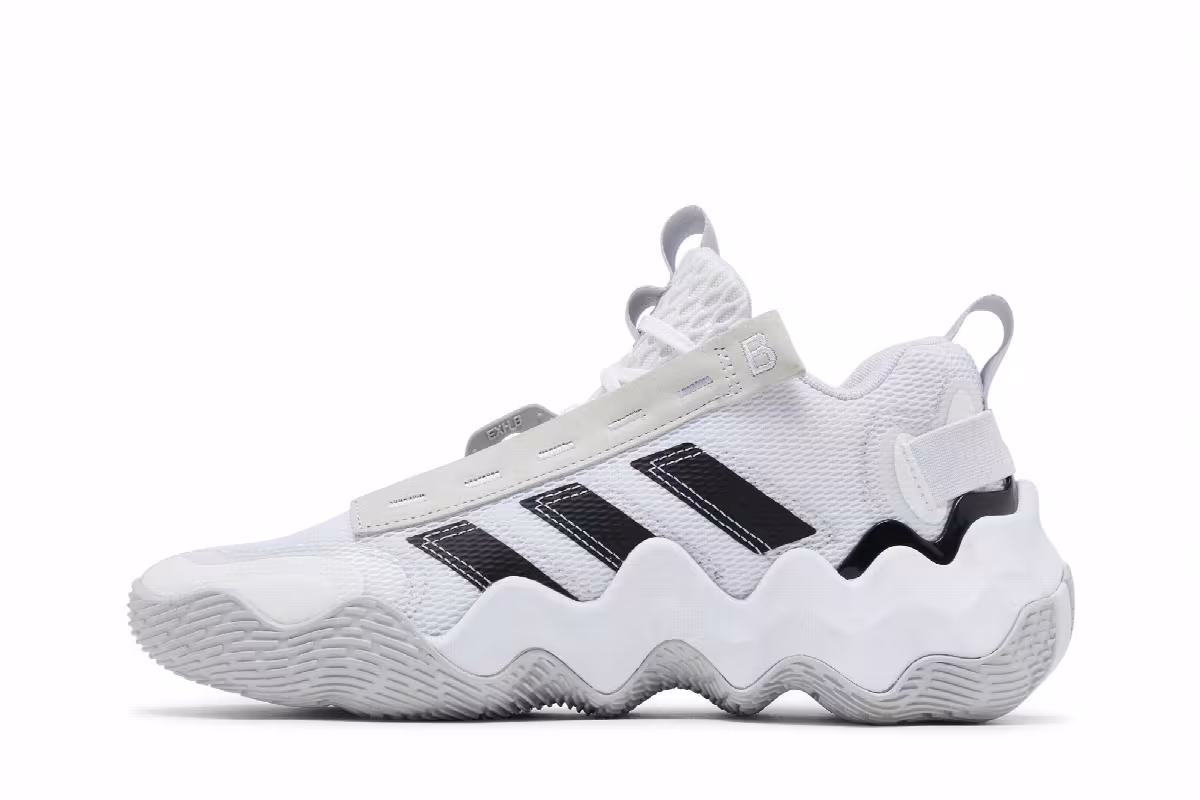 Adidas Exhibit B White Black, view 4