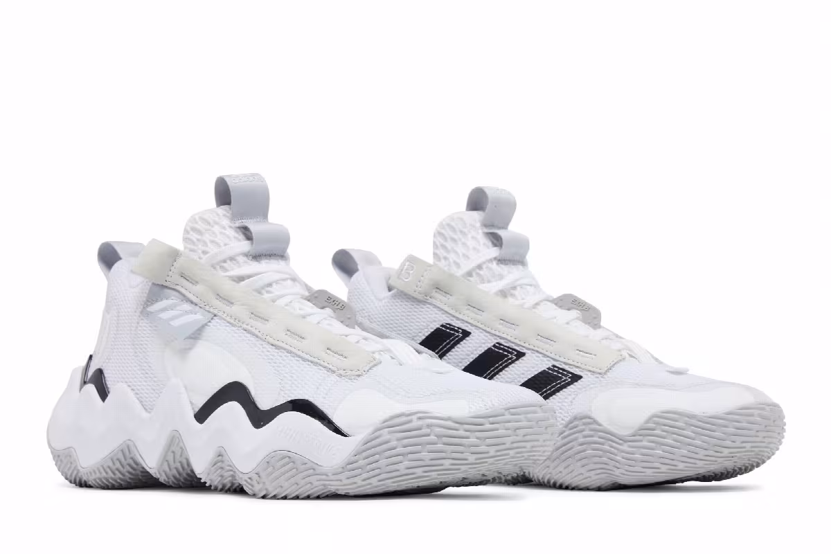 Adidas Exhibit B White Black, view 9