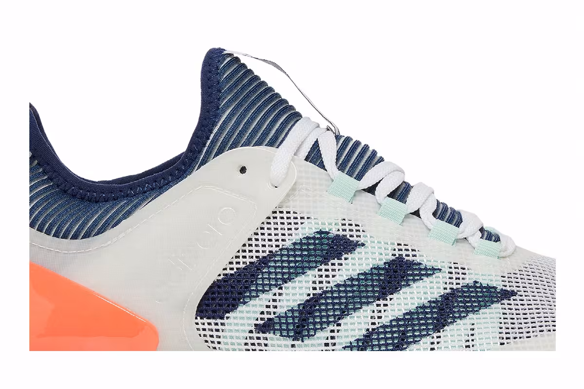 Adidas Adizero Ubersonic 2.0 White Tech Indigo Coral, view 3