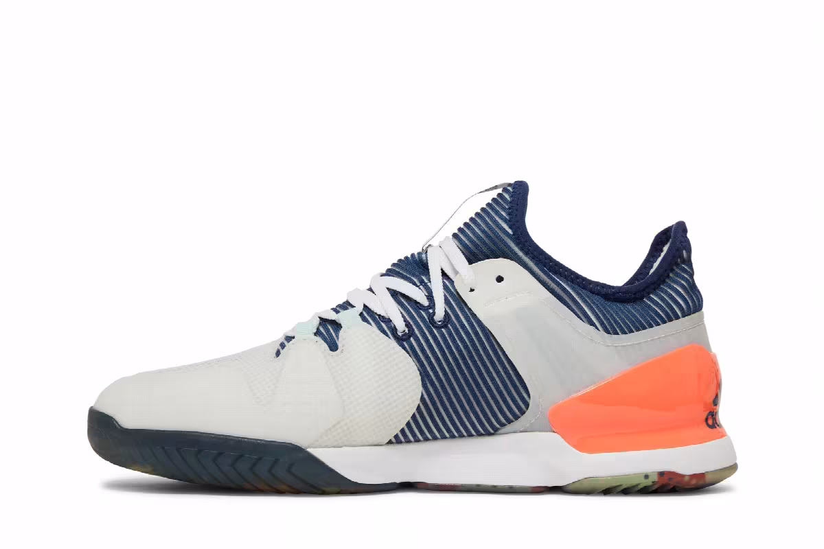 Adidas Adizero Ubersonic 2.0 White Tech Indigo Coral, view 4