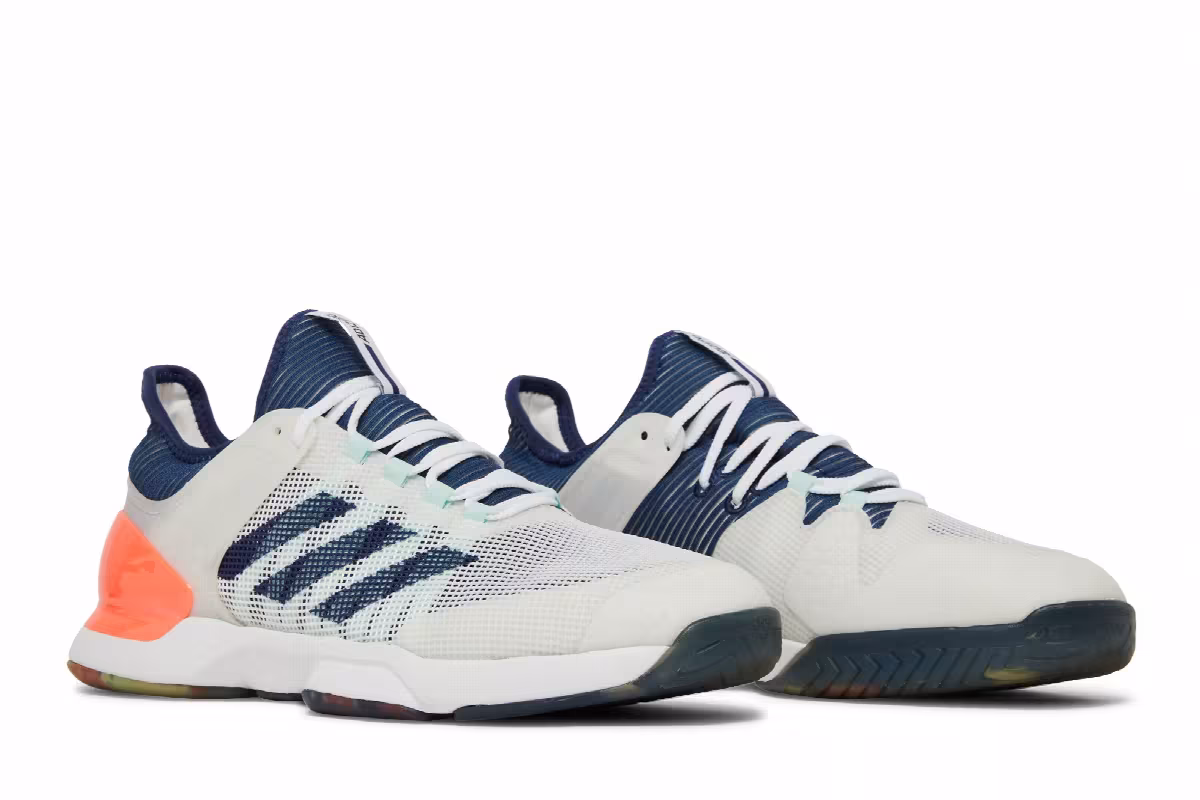 Adidas Adizero Ubersonic 2.0 White Tech Indigo Coral, view 9