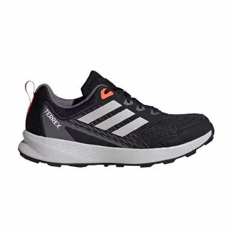 adidas Terrex Tracefinder Trail J 'Core Black Grey One Semi Impact Orange'