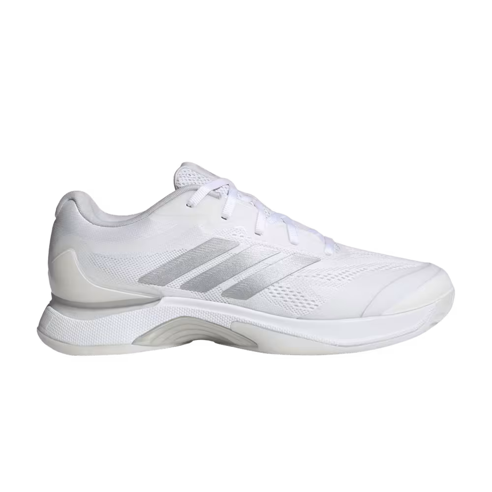 adidas Women's Avacourt 3 Cloud White Silver Metallic Dash Grey