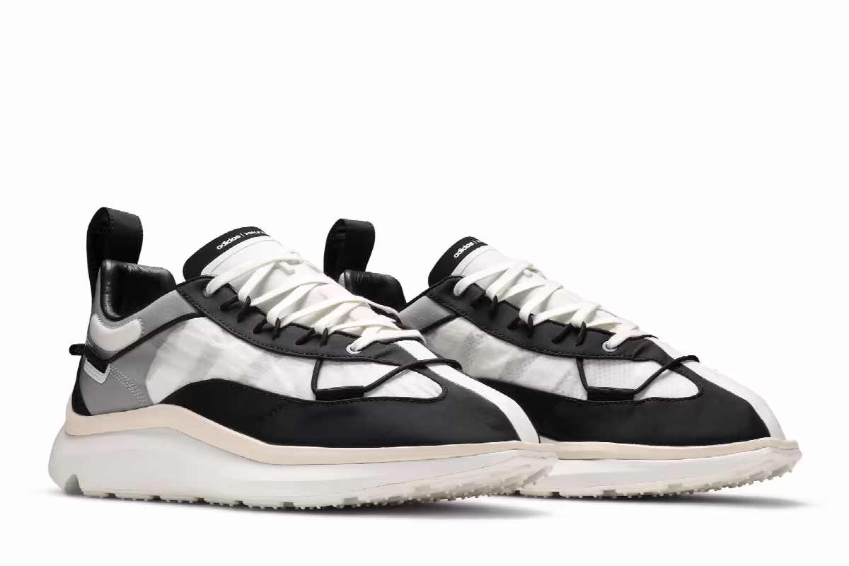 adidas Y-3 Shiku Run White Black, view 9
