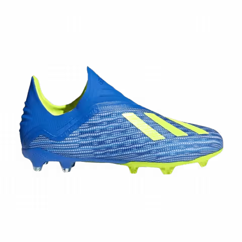 Adidas X 18+ FG J 'Football Blue Solar Yellow'