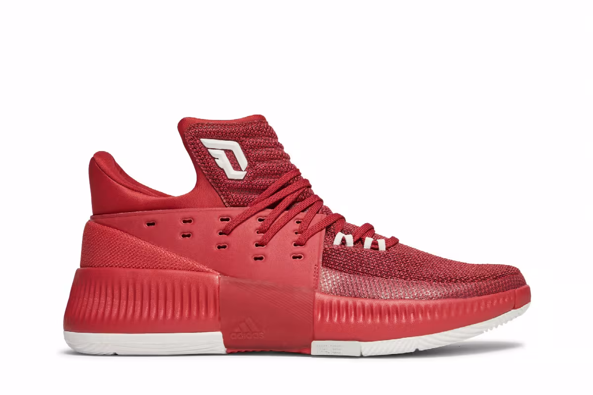 Adidas Dame 3 Power Red, view 2