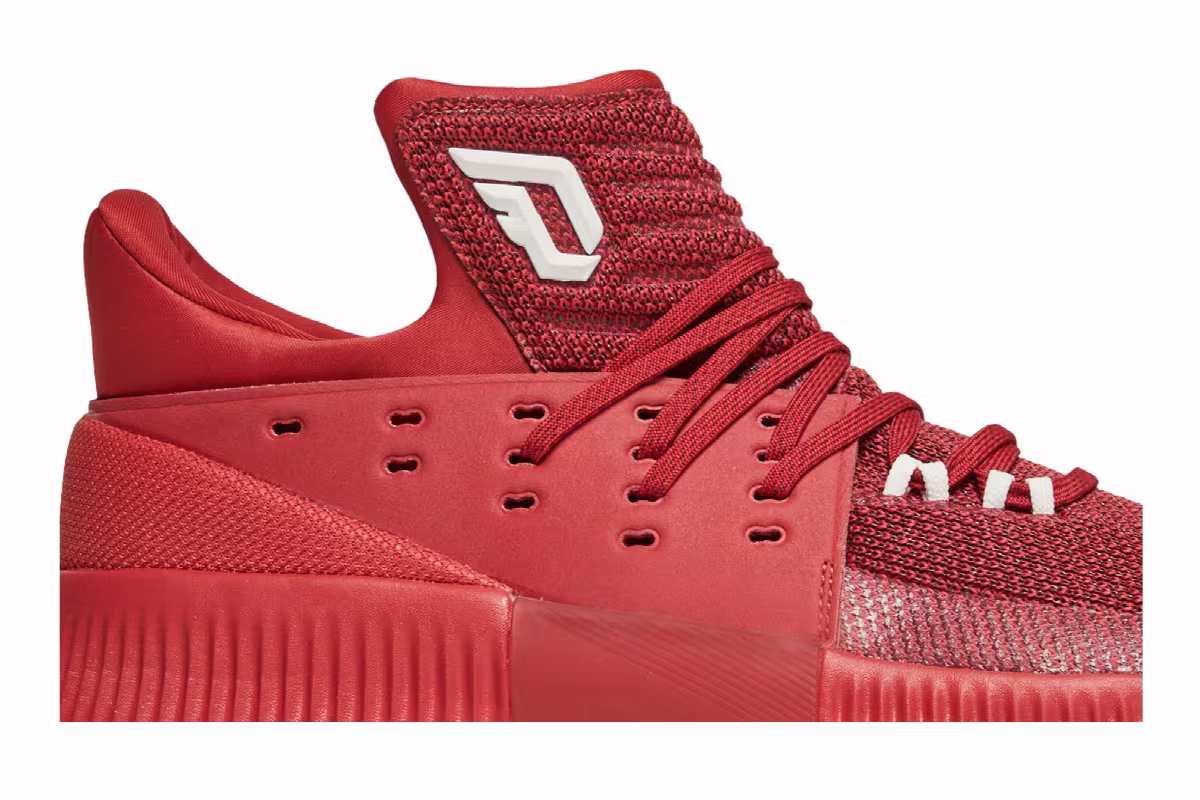 Adidas Dame 3 Power Red, view 3