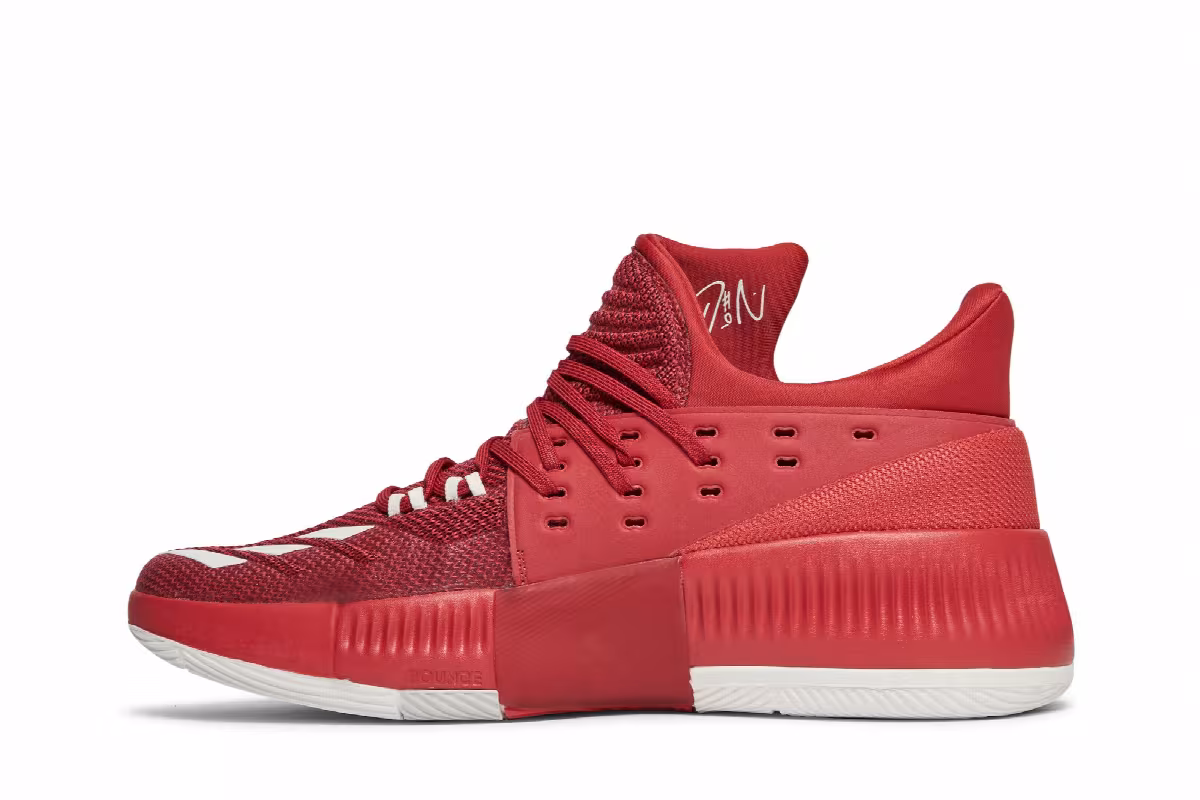 Adidas Dame 3 Power Red, view 4