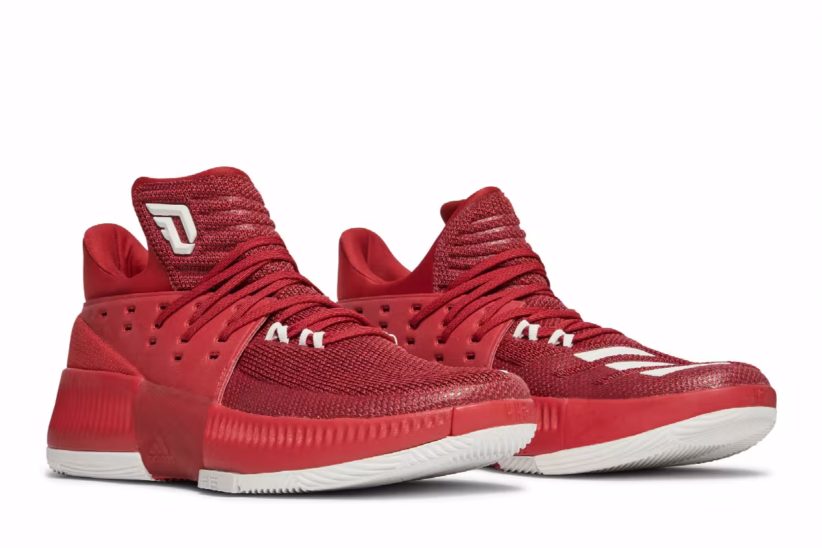 Adidas Dame 3 Power Red, view 9