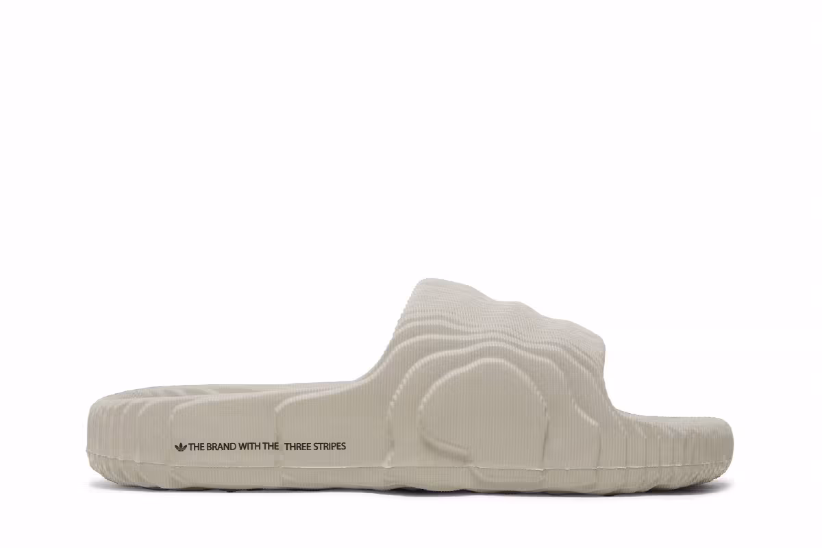 adidas Adilette 22 Slides Clear Grey, view 2