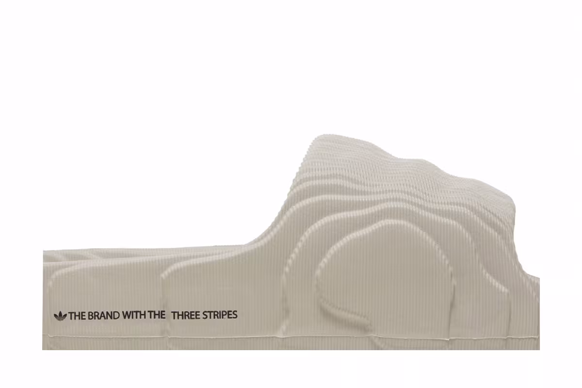 adidas Adilette 22 Slides Clear Grey, view 3