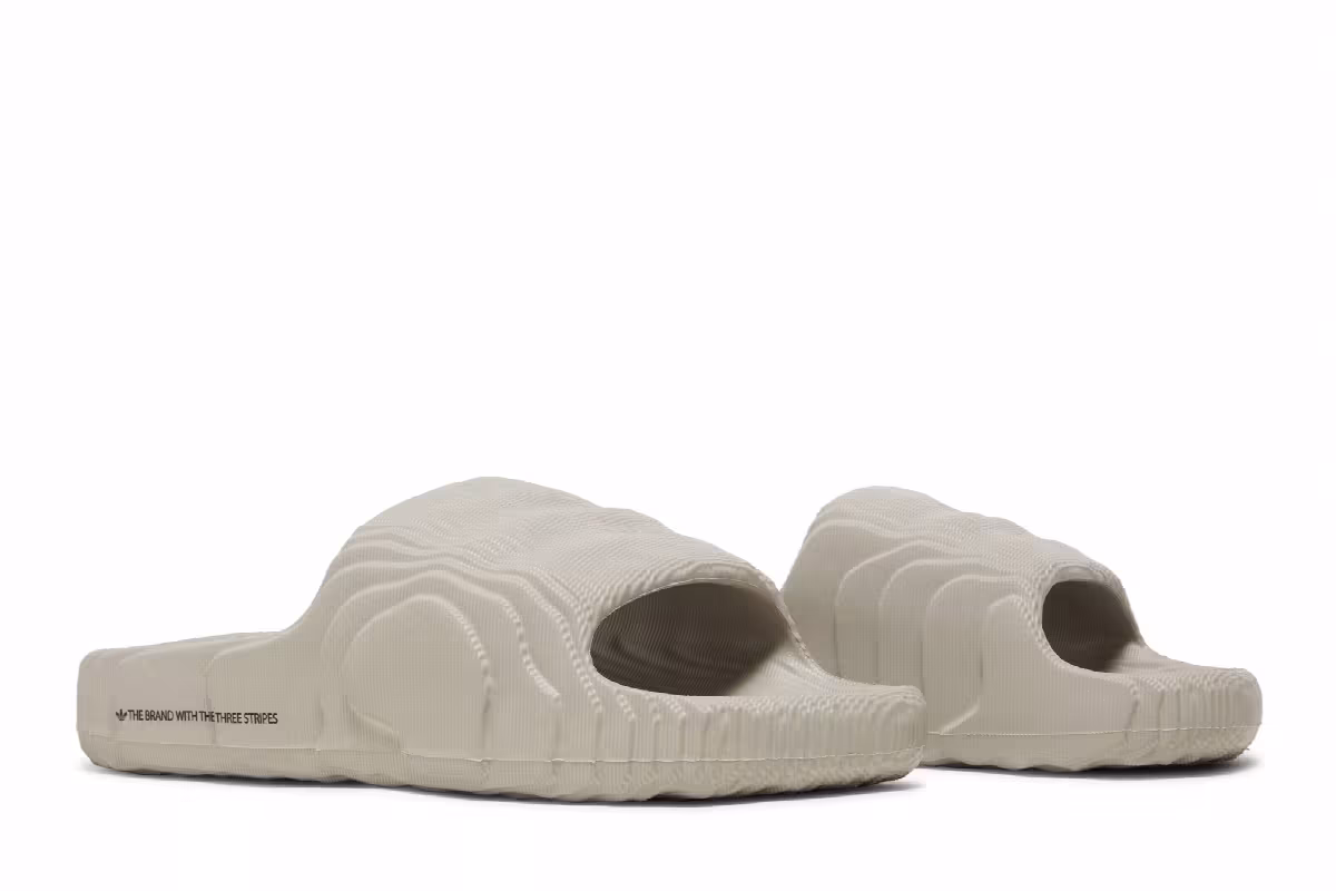 adidas Adilette 22 Slides Clear Grey, view 9