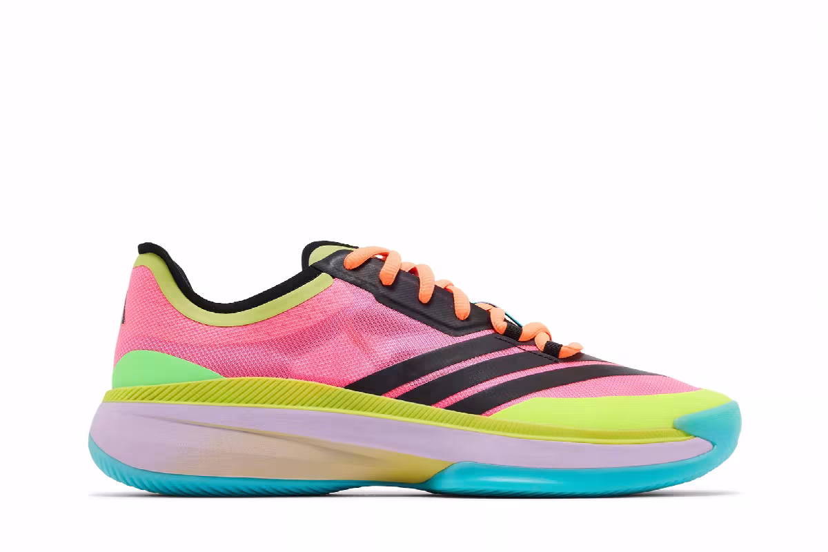 adidas Adizero Select 3.0 Low Lucid Pink Preloved Lime, view 2